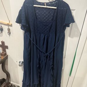 Free People Deep Blue Maxi Dress